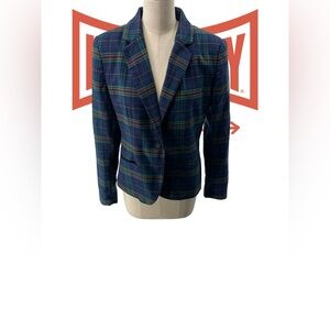 Merona Multicolor Plaid Blazer